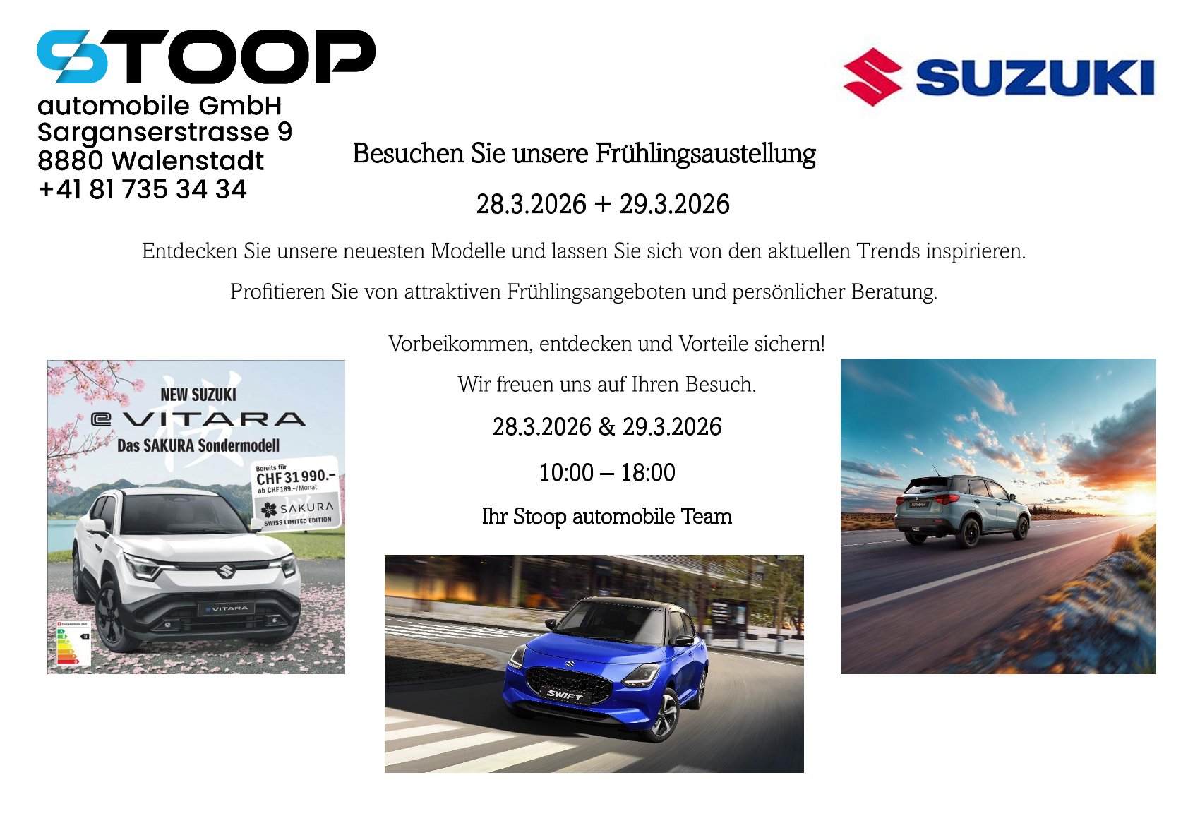 Frühlingsaustellung 28.3.2026 + 29.3.2026